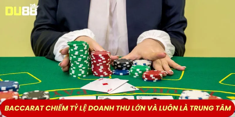 Baccarat chiếm tỷ lệ doanh thu lớn và luôn là trung tâm